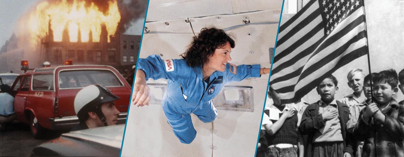 Images from January collections shows including: Riot: From Rebellion to Redemption; Christa; and ENDURING DEMOCRACY: The Monterey Petition