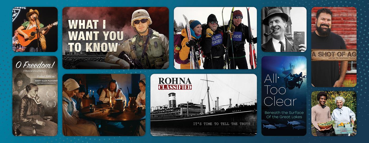 Images from new shows available for streaming: RADIO BRISTOL'S FARM AND FUN TIME; WHAT I WANT YOU TO KNOW; BLIND ADVENTURES; THE WORLD IS MY COUNTRY; A SHOT OF AG; O FREEDOM! The Musical Saga of Mary Ellen Pleasant; LIBERTY OF CONSCIOUS: The Founding of Maryland; ROHNA CLASSIFIED; ALL TOO CLEAR; HOME-SCALE FOREST GARDEN