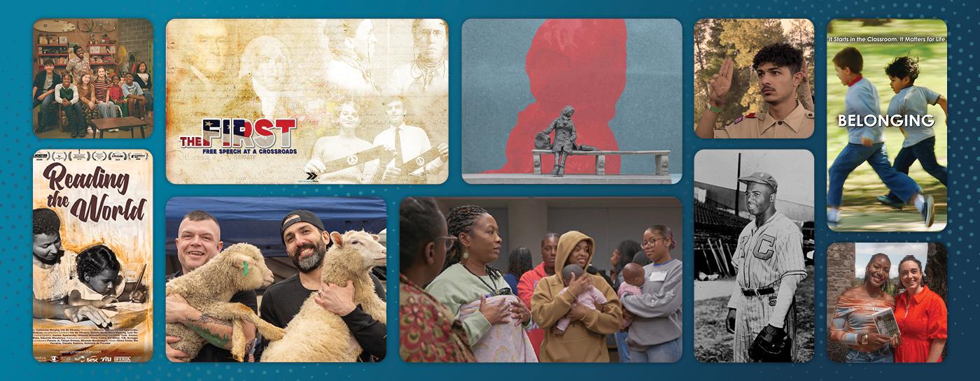 Images from new shows available for streaming: Good Neighbor Club; Reading the World; The First: Free Speech at a Crossroads; Spatchcock Funk; All the Lonely People; Before a Breathe; Refuge of Scouting; Called Up: The Emmett Ashford Story; Belonging; Writer's Way