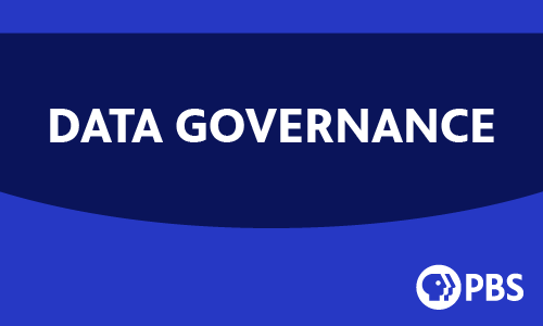 Data Governance. PBS logo.